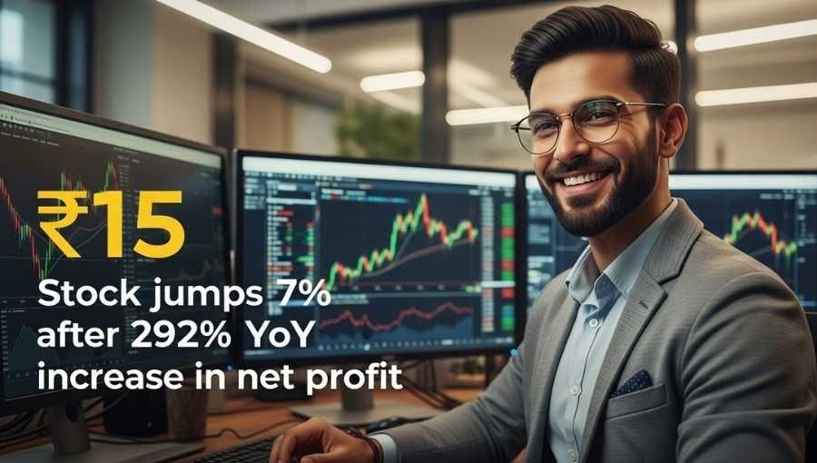 15Rs Stock Jump 7 Percente With High Net Profit